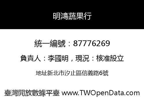 明鴻蔬果行