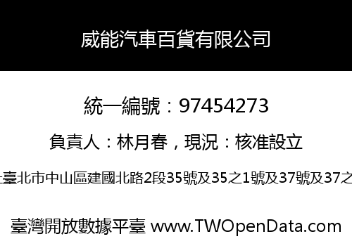 威能汽車百貨有限公司