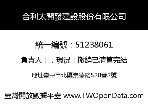 合利太開發建設股份有限公司