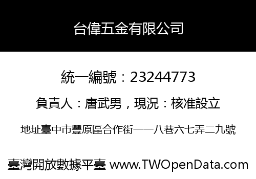 台偉五金有限公司