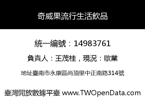 奇威果流行生活飲品