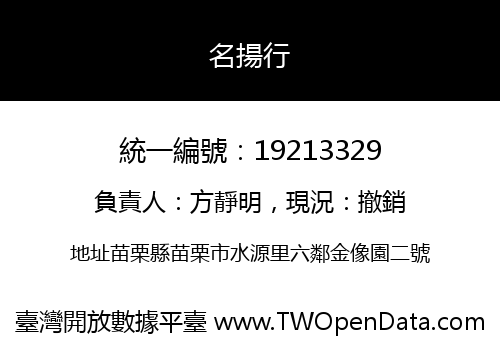 名揚行
