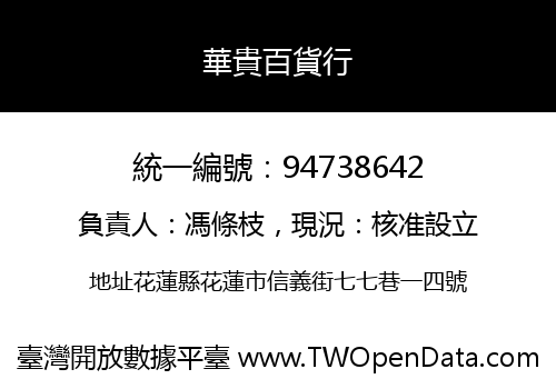 華貴百貨行