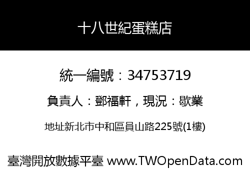 十八世紀蛋糕店
