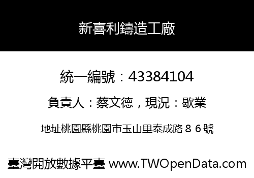 新喜利鑄造工廠