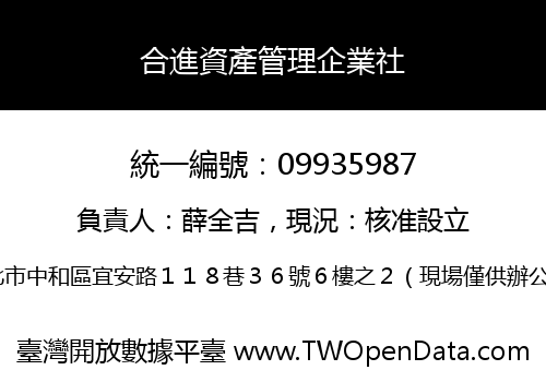 合進資產管理企業社