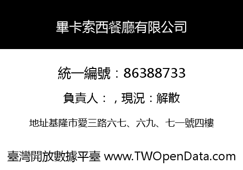畢卡索西餐廳有限公司
