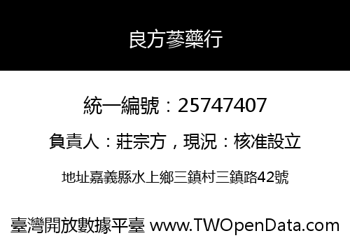 良方蔘藥行