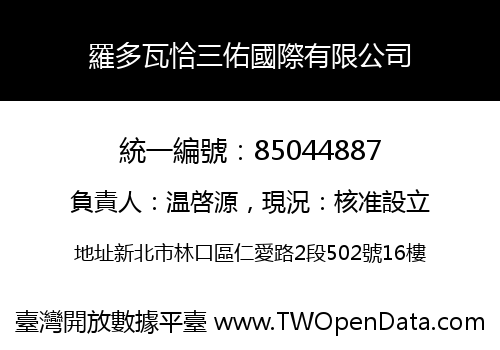 羅多瓦恰三佑國際有限公司