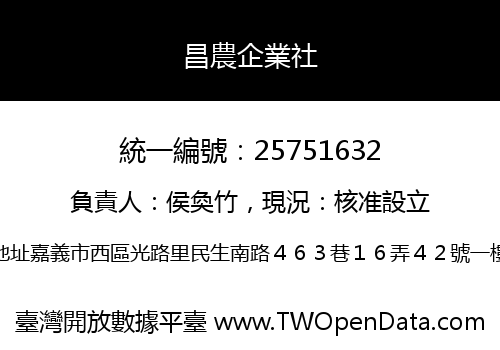 昌農企業社