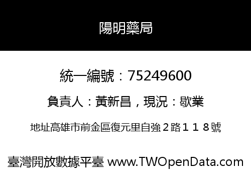 陽明藥局
