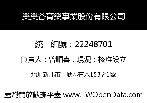 樂樂谷育樂事業股份有限公司