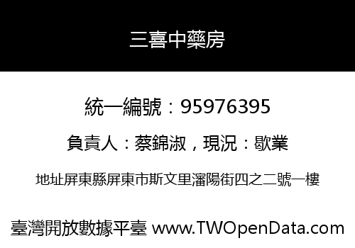 三喜中藥房