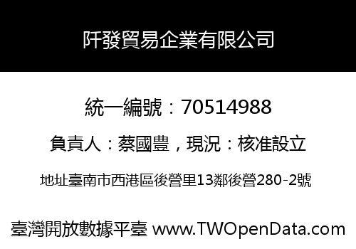阡發貿易企業有限公司