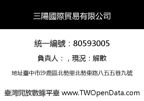 三陽國際貿易有限公司