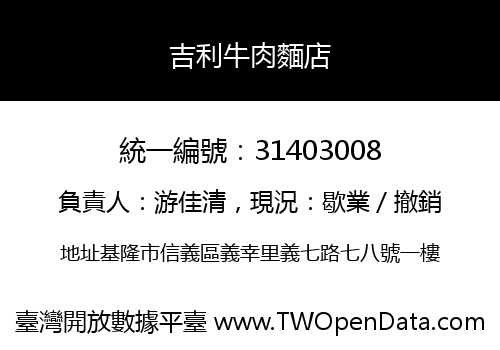 吉利牛肉麵店