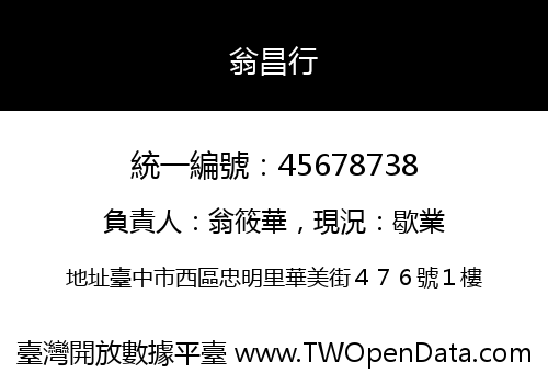 翁昌行