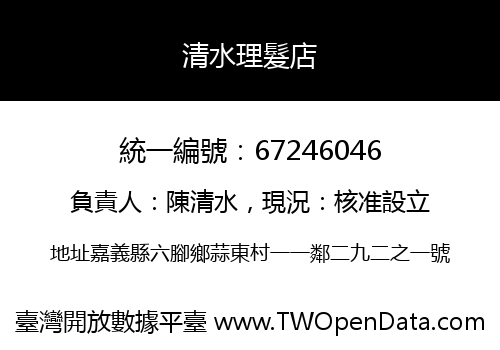 清水理髮店