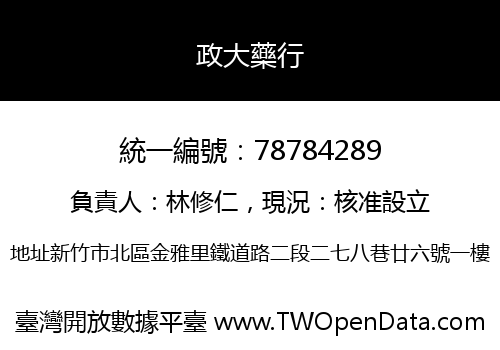 政大藥行