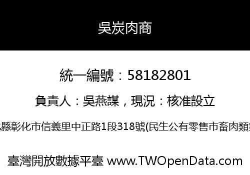 吳炭肉商