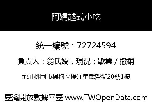 阿嬌越式小吃