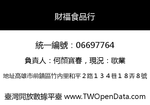 財福食品行