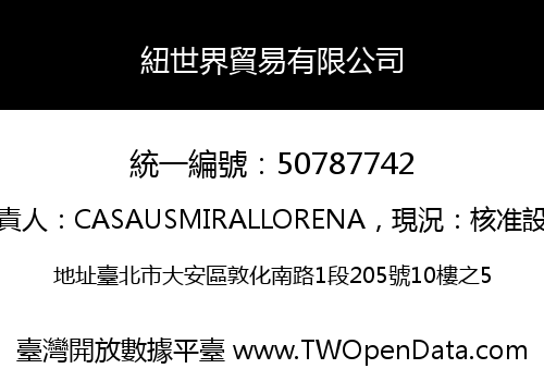 紐世界貿易有限公司