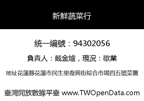 新鮮蔬菜行