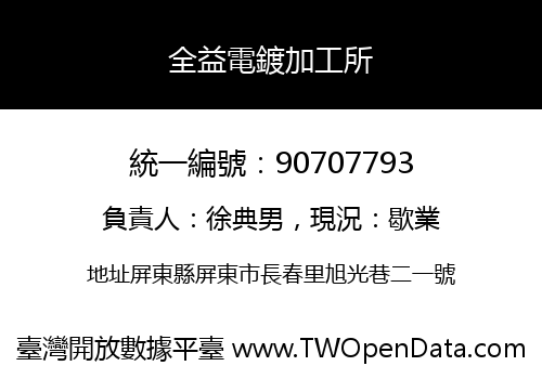 全益電鍍加工所