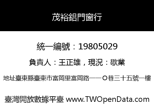 茂裕鋁門窗行