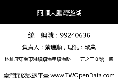 阿順大鵬灣遊湖