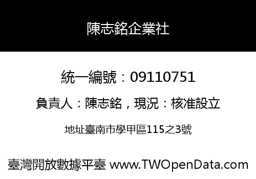 陳志銘企業社