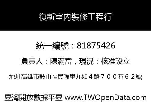 復新室內裝修工程行
