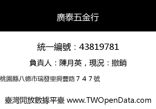 廣泰五金行