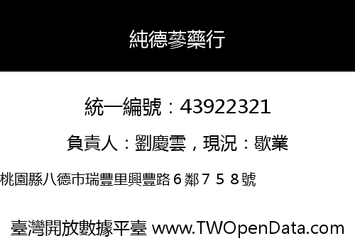 純德蔘藥行