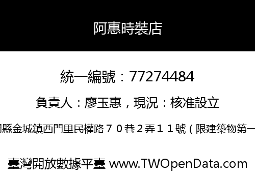 阿惠時裝店
