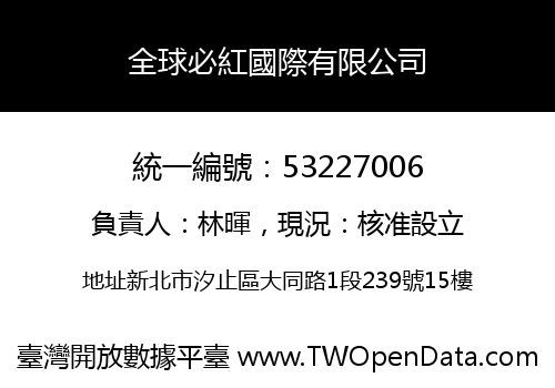全球必紅國際有限公司