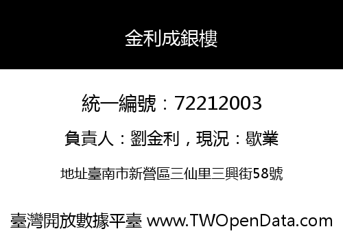 金利成銀樓
