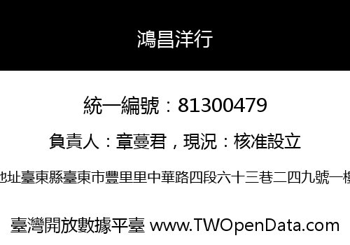 鴻昌洋行