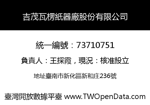吉茂瓦楞紙器廠股份有限公司