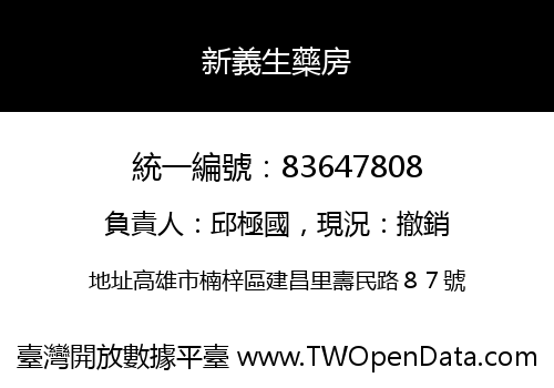 新義生藥房