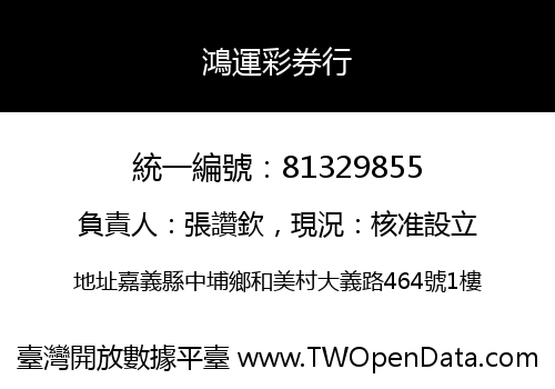 鴻運彩券行