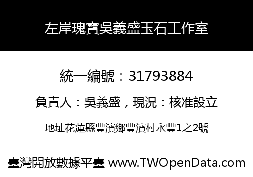 左岸瑰寶吳義盛玉石工作室