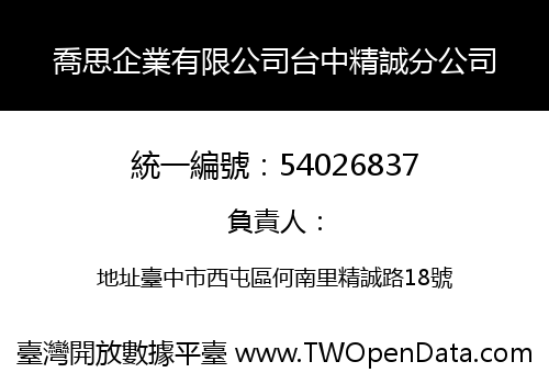 喬思企業有限公司台中精誠分公司
