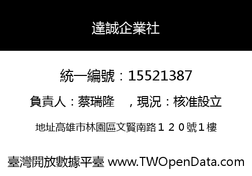 達誠企業社