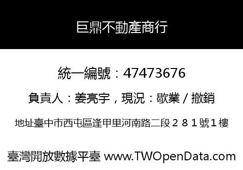 巨鼎不動產商行