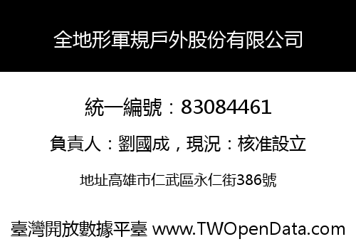 全地形軍規戶外股份有限公司