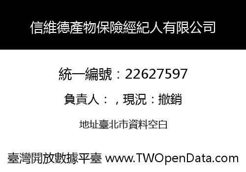 信維德產物保險經紀人有限公司