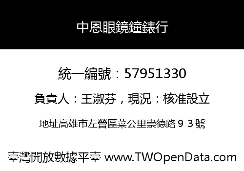 中恩眼鏡鐘錶行
