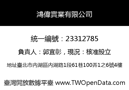鴻偉實業有限公司
